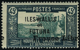 Neuf Sans Charnière N° 105, 45c Vert France Libre Surcharge Décalée Horizontalement T.B. Maury - Otros & Sin Clasificación