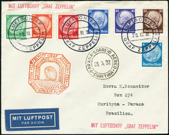 Lettre Zeppelin 9è SAF 1932. Lettre Avec CàD Luftschiff Graf Zeppelin 25.10.32, Pour Curityba-Parana. Arrivée 28.X.32. T - Other & Unclassified