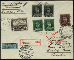 Lettre Zeppelin 4. SAF 1932, LR De Velkenraedt 26.IV.32 Pour Curityba Brésil, Càd De Transit Friedrichshafen 2.5.32, Arr - Other & Unclassified