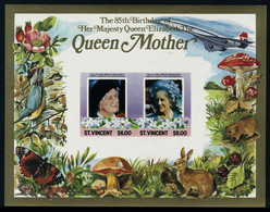 Neuf Sans Charnière 1985, 85è Anniversaire De La Reine-mère Elisabeth, La Série De 34 BF ND, T.B. - Autres & Non Classés