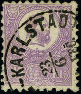 Oblitéré N°6. 25kr Lilas. CàD De Karlstadt. T.B. Signé Diéna - Autres & Non Classés