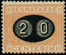 Neuf Avec Charnière N°23. 20 S/1c Orange. Cl. T.B. Signé Fiechi (Sassone) - Other & Unclassified