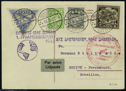 Lettre Zeppelin 1 SAF 1932, Pour Le Brésil T.B. - Otros & Sin Clasificación