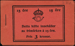 Neuf Sans Charnière Carnet N°C196.  15ore Rouge. Carnet Complet De 20 Timbres. Prix 3Kr. T.B. - Otros & Sin Clasificación