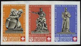 Neuf Sans Charnière N° 5, Fête Nationale, Découpés Du Bloc, Les 5 Combinaisons Différentes, Cat Suisse Z 28/31. FS - Altri & Non Classificati