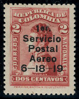 Neuf Avec Charnière N° 1, 2c, 1er Service Postal, Cl, Superbe, RRR, Signé Brun, Sanabria, Champion ... - Altri & Non Classificati