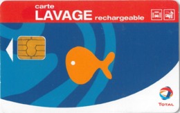 # Carte A Puce Portemonnaie Lavage Total - Poisson - 500 Stations - Carte De Lavage Rechargeable - Bon Etat - - Car Wash