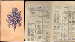 WAR  CALENDAR - 1916 - Groot Formaat: 1901-20