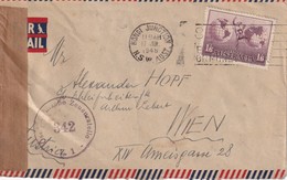 AUSTRALIE 1948 LETTRE DE SYDNEY POUR VIENNE CENSUREE - Brieven En Documenten