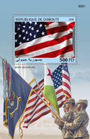 DJIBOUTI 2018 MNH** USA Flag Amerikanische Fahne Drapeau Americain S/S - OFFICIAL ISSUE - DH1829 - Francobolli