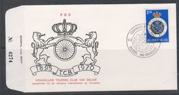 Belgie 1970 Touring Club Van Belgie 1w FDC (39758) - 1961-1970