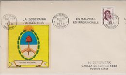 Argentina 1974 Cover La Soberania Argentina En Malvinas Es Irrenunciable Ca 23 Dic 1974 (39766) - Other & Unclassified