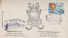 Argentina 1973 Ice Breaker San Martin Cover  Ca 8 Dic 1973 (39768) - Poolshepen & Ijsbrekers