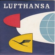 ANTIGUA ETIQUETA DE LA COMPAÑIA AEREA LUFTHANSA (AVION-PLANE) SIN LETRAS - Étiquettes à Bagages