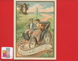 ALCOOL MENTHE RICQLES Superbe Chromo Excellent état Automobile  Haleine Parfumée Dent Dentiste Circa 1890 - Altri