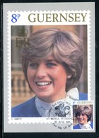 Guernesey - Carte Maximum 1981 - Lady Diana - Guernsey