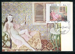 France - Carte Maximum 1982 - Oeuvre De Balthus - 1980-1989