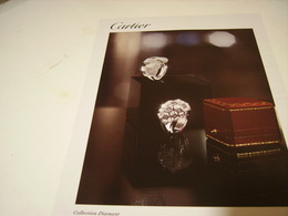 ANCIENNE PUBLICITE BOUTIQUE CARTIER COLLECTION DIAMANTS 2012 - Autres & Non Classés