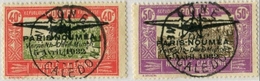 !!! NOUVELLE CALEDONIE : PA N°1 ET 2 OBLIT KONE. QUELQUES PLIS DANS LE PAPIER ET 1 DENT COURTE SUR N°2 MAIS RR - Used Stamps