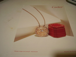 ANCIENNE PUBLICITE JOAILLIER  CARTIER AMULETTE 2009 - Andere & Zonder Classificatie