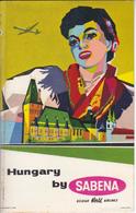 ANTIGUA ETIQUETA DE LA COMPAÑIA AEREA SABENA (AVION-PLANE) HUNGARY - HUNGRIA - Etiquetas De Equipaje