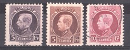 Belgique - 1921/27 - N° 217 Et 219 Oblitérés + N° 218 Neuf * - Albert 1er - Type Petit Montenez - 1921-1925 Kleine Montenez