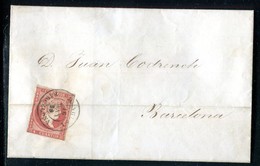 Espagne - Lettre ( Sans Texte ) De Barcelone En 1869 - Lettres & Documents