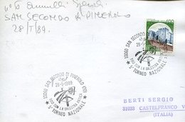 36302 Italia, Special Postmark 1989 San Secondo Pinerolo Crossbow Antiche Competition - Archery