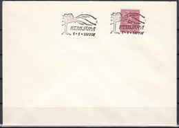 Finland 1973 - City Rights Of Kemijärvi: Mountain, Tree - Commemorative Postmark 1.1.1973 - Lettres & Documents