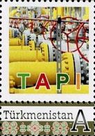 Turkmenistan 2017 - 2018, Afganistan, Pakistan, India, Industry, Oil, TAPI, 1v - Turkmenistán