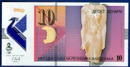 Macedonia,new Polimer Banknote 10 Denari 2018,as Scan - Macedonia Del Nord