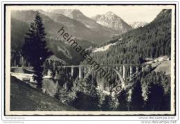 Arosa - Langwieserbrücke - Foto-AK - Langwies