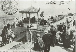 CABOURG (Calvados) - LA TERRASSE ET LE KIOSQUE DE MUSIQUE (reproduction) - Collection IMAGES D'AUTREFOIS - Ed Artaud - Cabourg