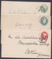 3 Bedarfs- Gs, Alle Nach Stettin, Aus 1898/1922, O - Brieven En Documenten