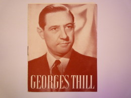 GEORGES  THILL  :  PROGRAMME    - Programmes