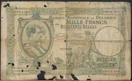 °°° BELGIO BELGIUM 1000 FRANCS 22/4/1943 °°° - 1000 Francos & 1000 Francos-200 Belgas