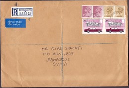 Great Britain Registered Mail Cover Sent To SYRIA - Territorio Británico Del Océano Índico