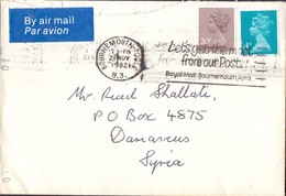 Great Britain Registered Mail Cover Sent To SYRIA - Territorio Británico Del Océano Índico