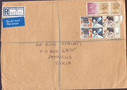 Great Britain Registered Mail Cover Sent To SYRIA - Territoire Britannique De L'Océan Indien