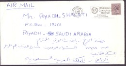 Great Britain Registered Mail Cover Sent To SAUDI- Riyadh City - British Indian Ocean Territory (BIOT)