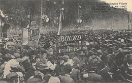 Manifestation Viticole, Perpignan Le 19 Mai 1907 - Manifestants Aux Platanes, Carte Non Circulée - Demonstrations