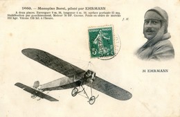 Monoplan Borel, Piloté Par Hermann Carte Expédiée De Cholet - Flieger