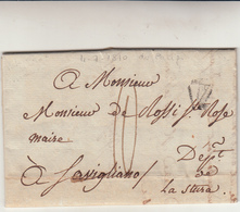 Periodo Napoleonico, Paris To Savigliano. Lettera Con Contenuto 1810 - 1792-1815: Veroverde Departementen