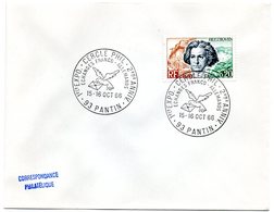 OISEAU / COLOMBE = 93 PANTIN 1966 = CACHET Illustré CONCORDANT ALLEMAGNE N° 1382 = EXPOSITION PHILATELIQUE - Mechanical Postmarks (Advertisement)