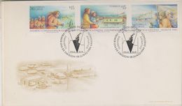 Chile 1984 Antarctica Strip 3v FDC (39793) - Autres & Non Classés