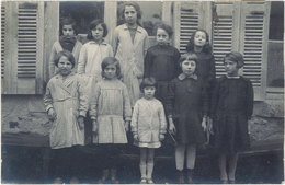 Enseignement – Carte-photo Enfants, école,  Photo Pour Tous, Champigny ( Bon De Commande Collé Au Verso  ( CPH ) - Ecoles