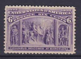 United States 1893 Mi. 78    6c. Christopher Kolumbus Colon Columbus MNG (2 Scans) - Neufs