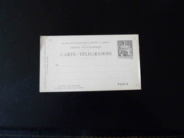 CARTE TELEGRAMME   30 C   TYPE CHAPLAIN - Neumáticos