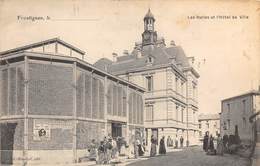 34-FRONTIGNAN- LES HALLES ET L'HÔTEL DE VILLE - Frontignan