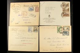 1897-1952 COVERS. An Interesting Group Of Commercial Covers Inc Registered, Airmail & Censored Items, 1932 Zeppelin Cove - Altri & Non Classificati